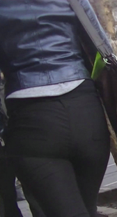 性感紧身西裤丰臀