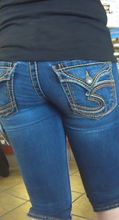 超紧牛仔勒沟少妇