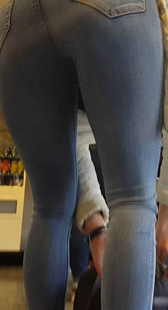 大屁股牛仔裤这姿势真受不了