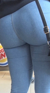 超市包臀牛仔重口味熟女