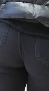 重口味黑牛仔深沟妹子