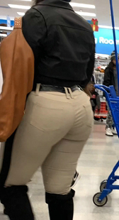 米黄牛仔裤翘臀重口味