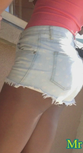 性感牛仔翘臀妹