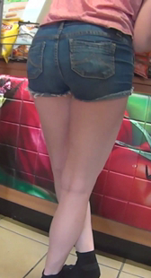 牛仔大翘臀太性感了