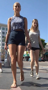 性感热裤少妇前三角