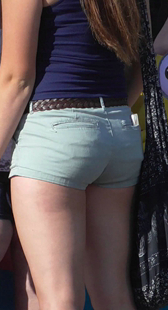 性感热裤大翘臀身材好