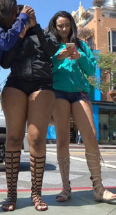 热裤前三角重口味