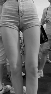 性感紧身热裤大三角