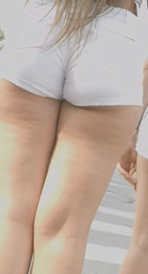 白热裤白腿真性感