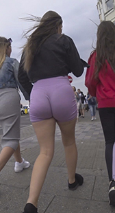 Purple Biker Shorts PAWG