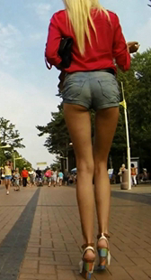 性感高跟紧PP美女