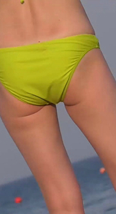 绿色泳裤小骚货