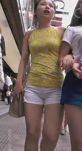 性感圆臀白热裤美三角