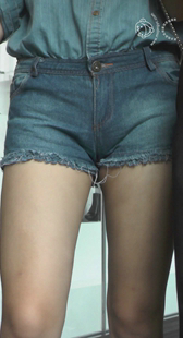 性感热裤美女美三角