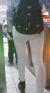 送别白裤美女不舍啊