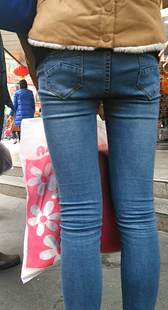 紧身蓝牛档部下垂