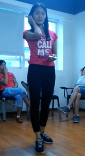 公司同事紧身黑裤全方位展示