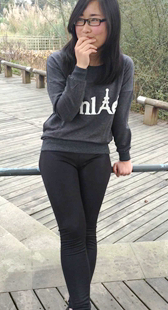 模拍诺诺第一季健美裤三角区特写