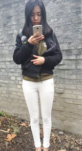 模拍小美第五季性感白裤翘臀美内痕大学妹