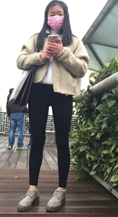 模拍小丽第二季黑裤紧臀学生妹