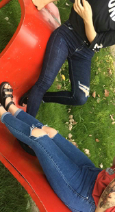 模拍小兰小琴第十季紧身牛仔