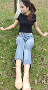 模拍小微第五季高跟蓝牛紧翘臀