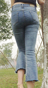 模拍小微第十季高跟蓝牛紧翘臀