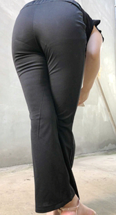 4K模拍小蓓第十季黑西裤饱满肥臀金三角特写