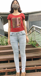 4K模拍小慧第一季灰牛仔紧臀大学妹