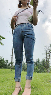 4K模拍小蓓第十五季蓝牛饱满肥臀金发美女