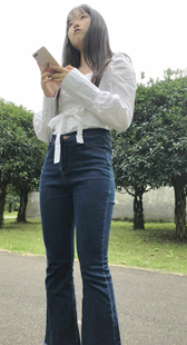 4K模拍小青第七季翘臀黑牛黑唇长发美女街拍编