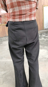 涂鸦编4K模拍小鹃第四季西裤紧臀胸器学妹