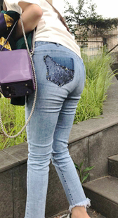 4K模拍小翠第一季蓝牛饱满大宽臀街拍编