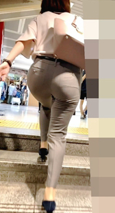 饱满苹果臀西裤制服OL