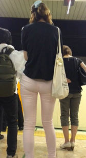 粉裤超紧内痕往下塌开发多