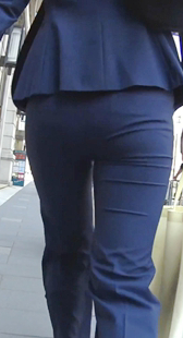 绿西裤制服紧臀OL