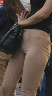 性感黄裤苹果臀S级