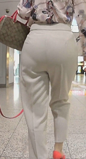 盗撮着衣尻,街撮り透けパン