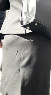 黑色包臀裙制服OL