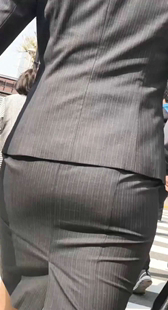 黑色制服短裙紧臀OL