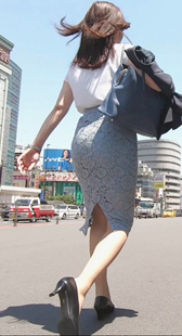 高跟蕾丝包裙OL