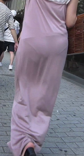 柔らかンピ ライン透け