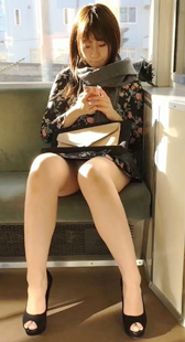 性感短裙高跟三角区