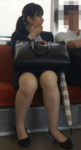 高跟短裙制服OL下班