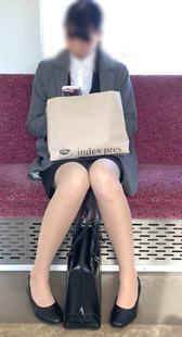 制服肉丝超短裙OL