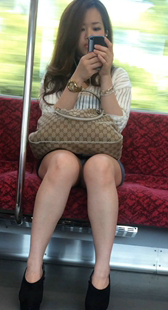 丸見電車深度風景お姉