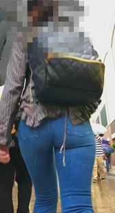 日本人には珍しい尻肉