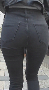 街撮り尻お尻着衣尻OL