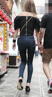 下尻のVの字がイズ女子