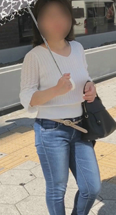 お尻肉付き感が最高美人お姉さん